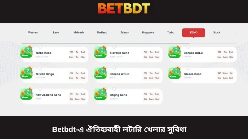 Betbdt এ পারম্পরিক লটারি খেলার সুবিধা